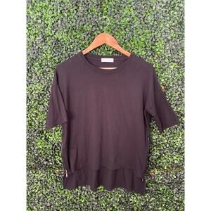 House of Harlow 1960, Black Blouse, Side Zippers, Women’s Size S